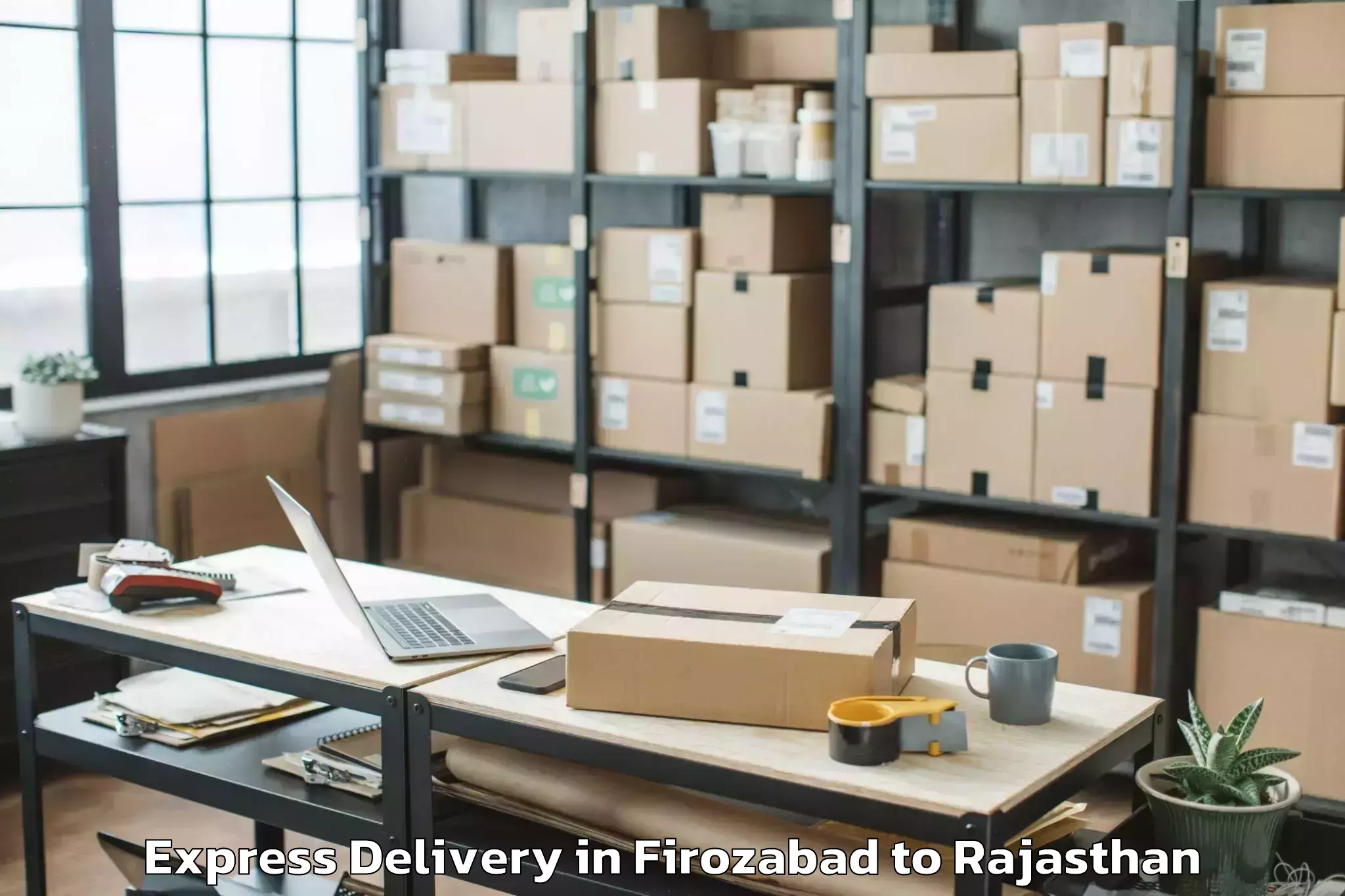 Trusted Firozabad to The Iis University Jaipur Express Delivery